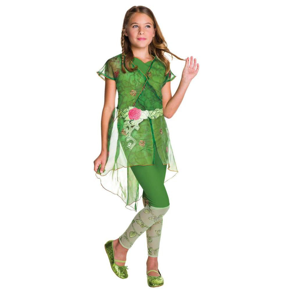 Poison Ivy Deluxe Green Leafy Costume Outfit for Girls