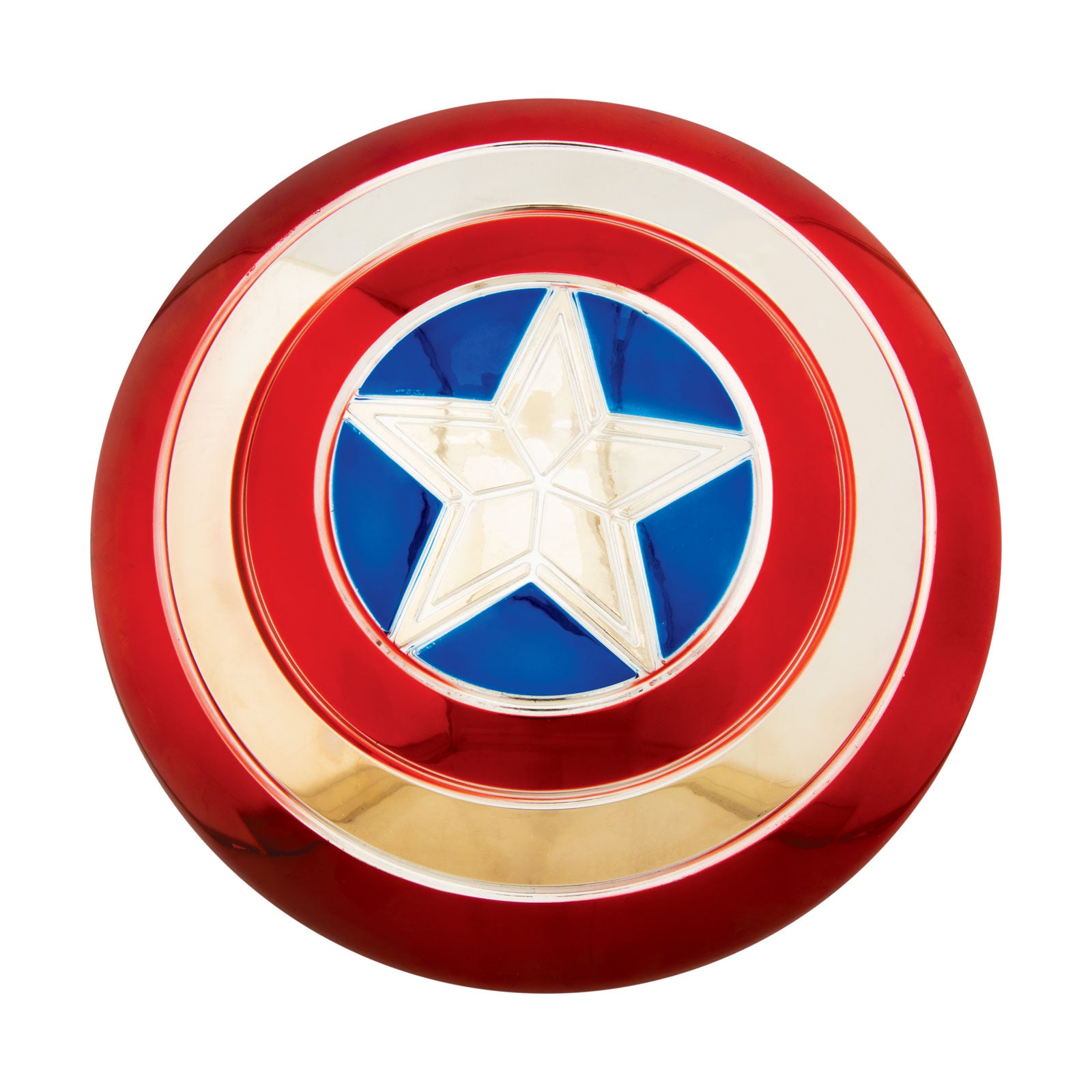 Captain America Electroplated Metallic 12 Inch Shield Official Marvel Accessory