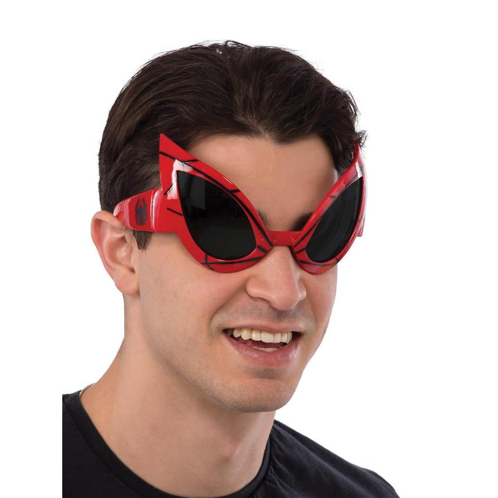 Spider Man Goggles for Adults Moulded Eye Wear with Web Superhero