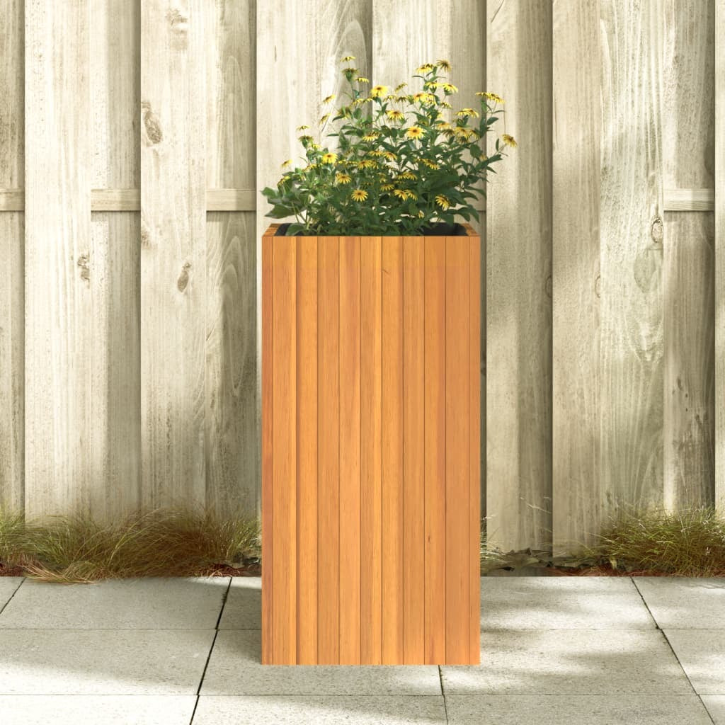 Garden Planter Solid Acacia Wood Multi Function Indoor Outdoor Decor 45x45x90cm