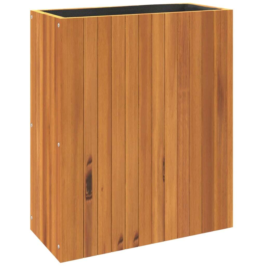 Garden Planter Solid Acacia Wood Multi Function Indoor Outdoor 59x27.5x70cm