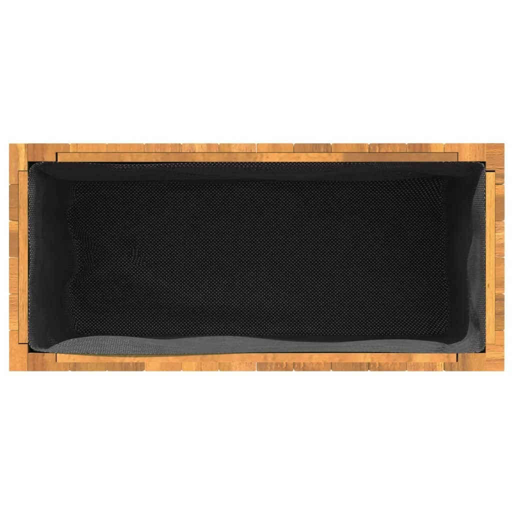 Garden Planter Solid Acacia Wood Multi Function Indoor Outdoor 59x27.5x70cm