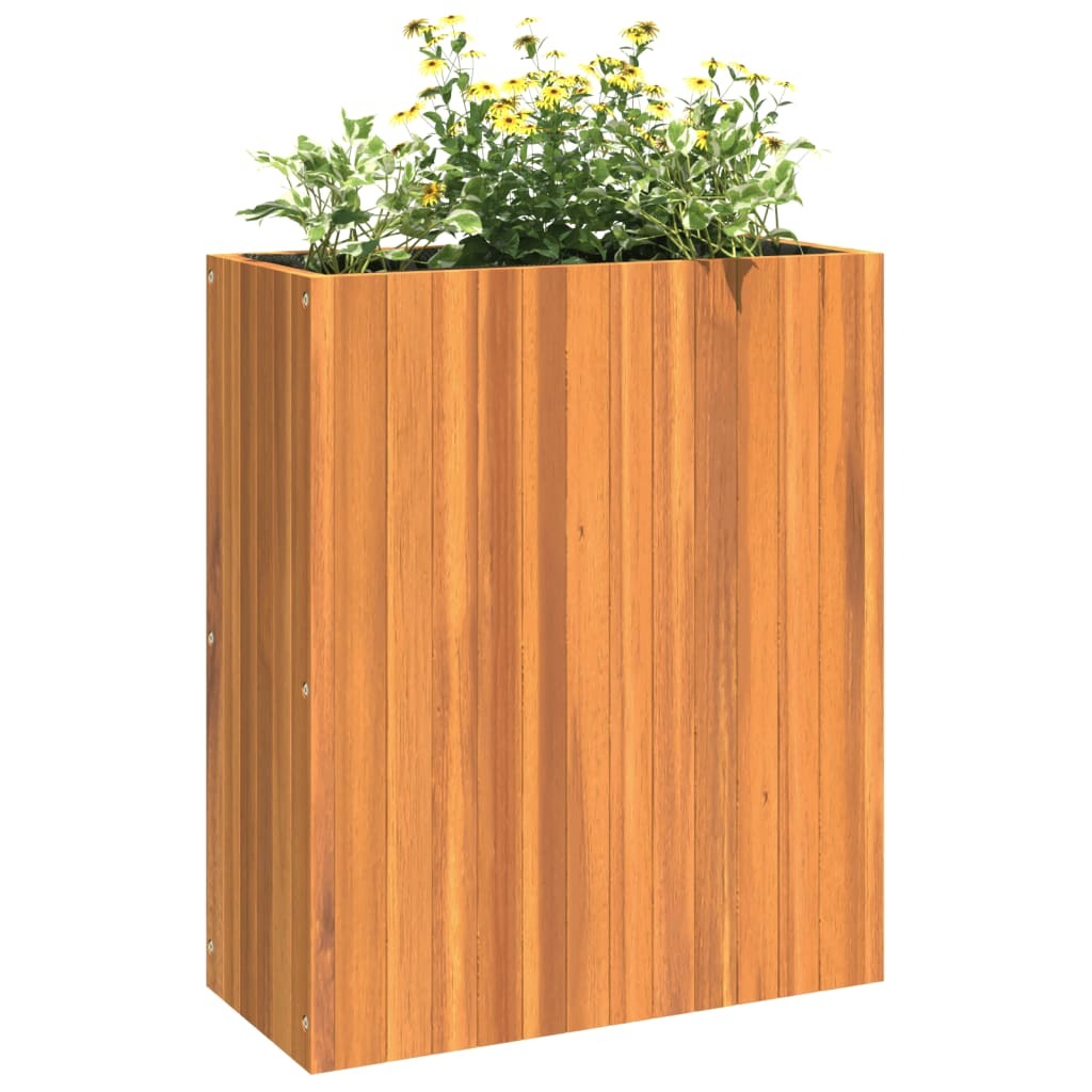 Garden Planter Solid Acacia Wood Multi Function Indoor Outdoor 59x27.5x70cm