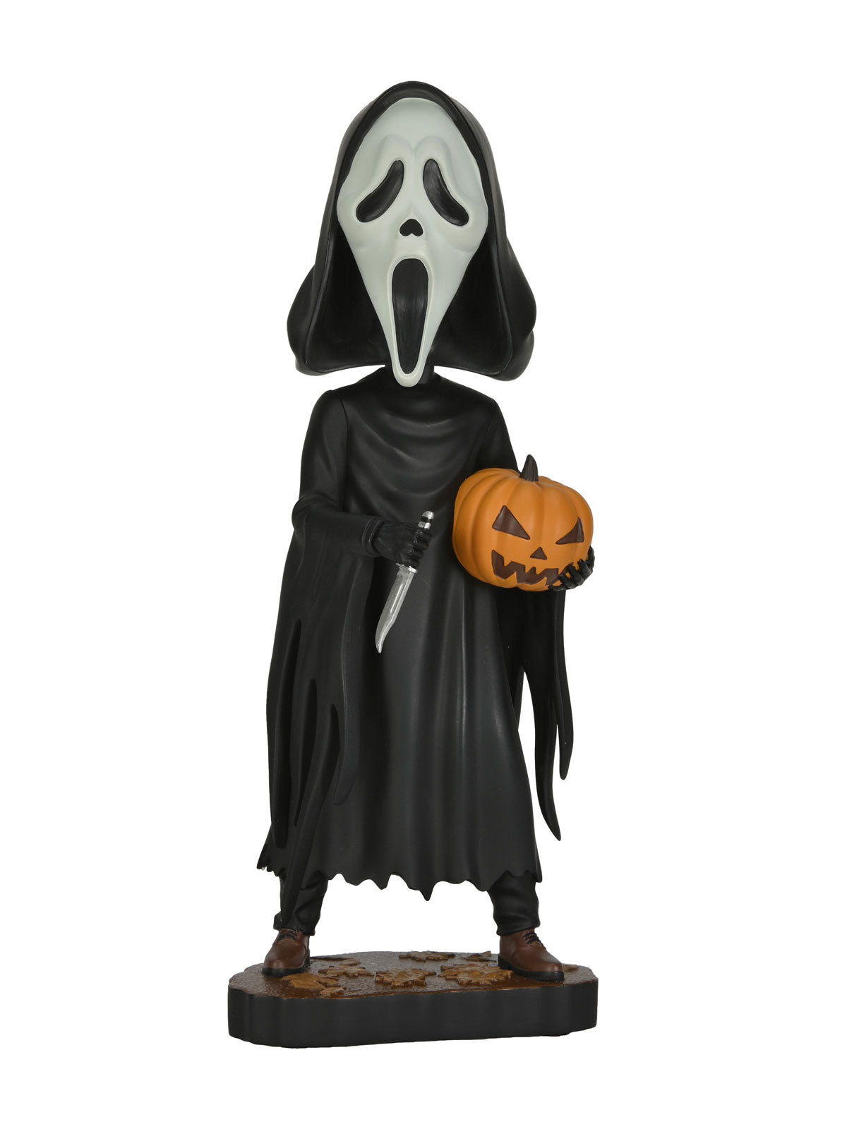 Ghost Face Head Knocker 8" Figure with Pumpkin Scream Movie Collectible