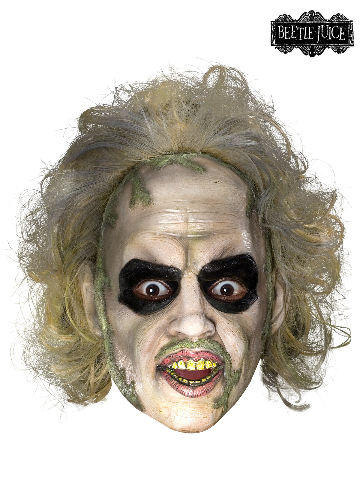 Beetlejuice 3/4 Vinyl Mask With Hair - Adult