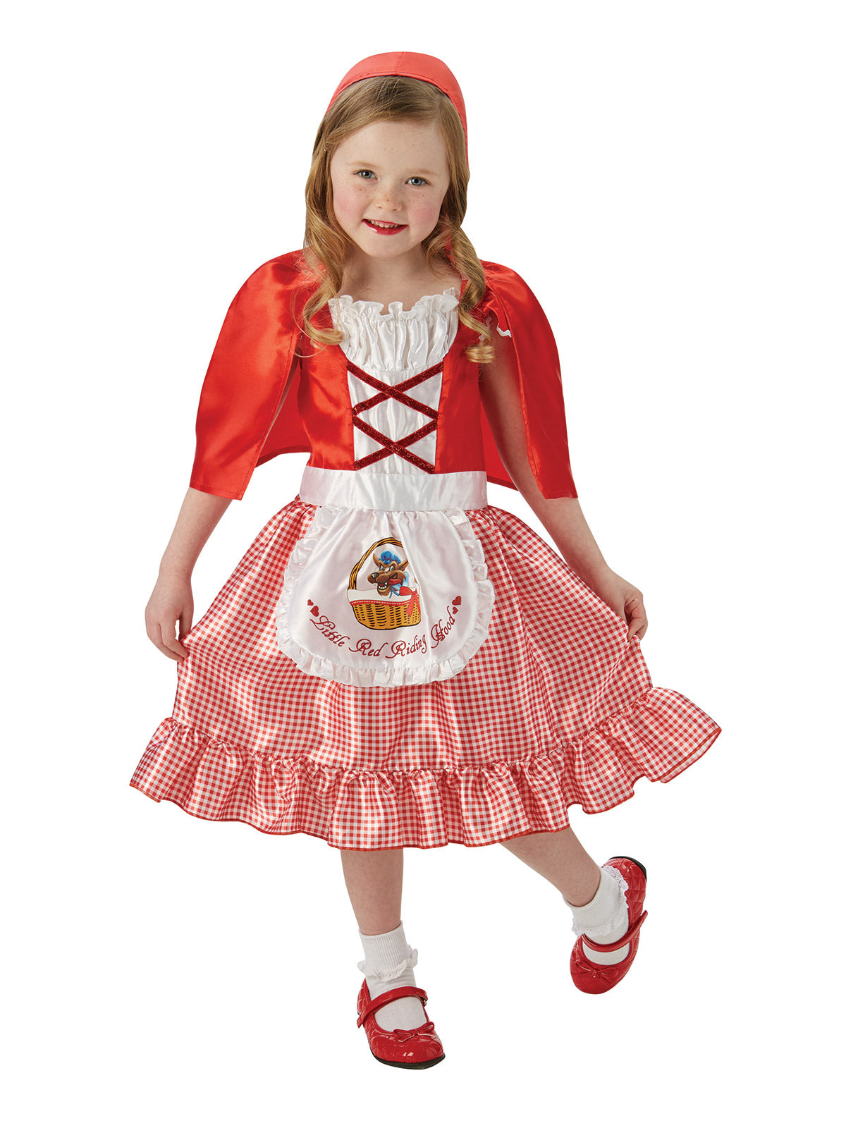 Little Red Riding Hood Costume for Girls Book Week Fairytale Dress Up – Red