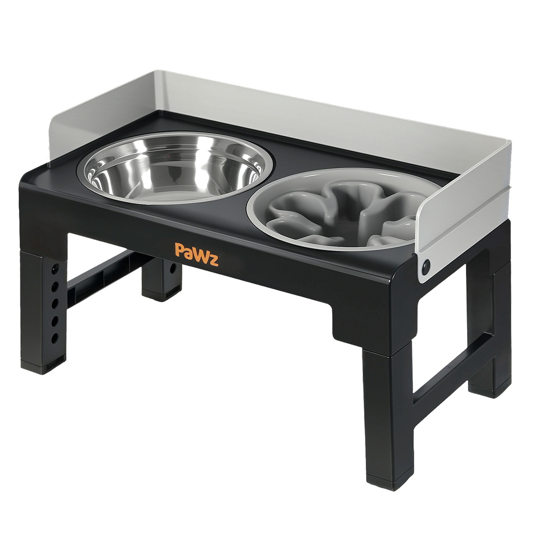 Pawz Elevated Dog Bowls Pet Feeder 6 Height Adjustable Raised Food Water Large-2050056767110516744