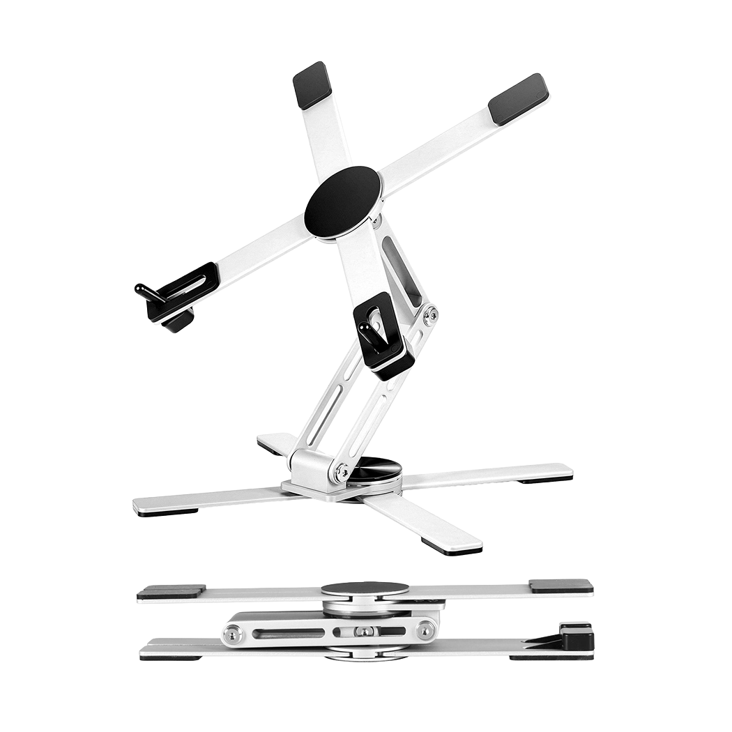 Levede Portable Laptop Stand 360 Rotating Bracket Foldable Aluminum Desk Riser-2065254308831694856