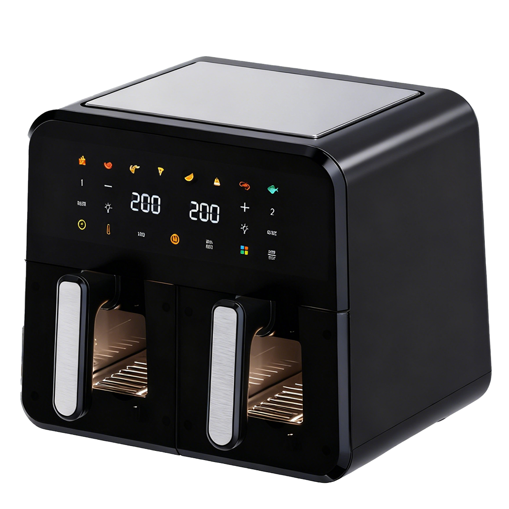 Spector 12L Dual Basket Air Fryer Electric Digital Touchscreen Oil Free Family-2065254300665384968