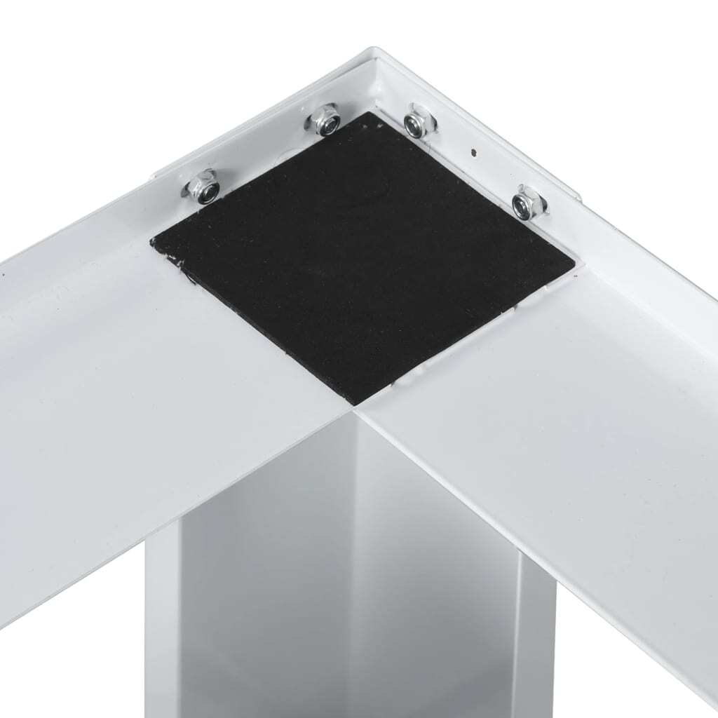 Double Washing and Drying Machine Pedestal White
