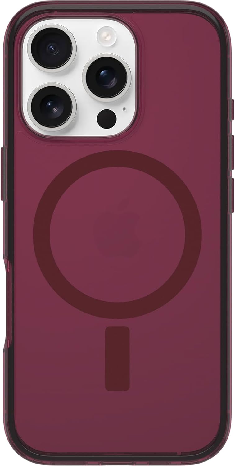 OtterBox Symmetry Series Clear MagSafe Case iPhone 16 Pro Shockproof Red
