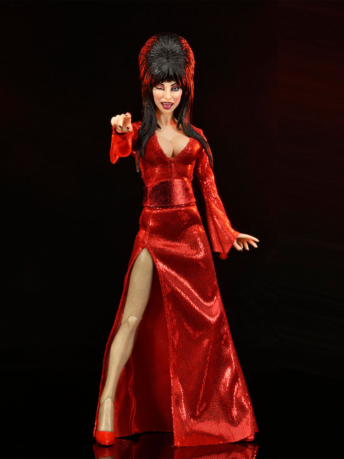 Elvira Red Fright & Boo Clothed Figurine