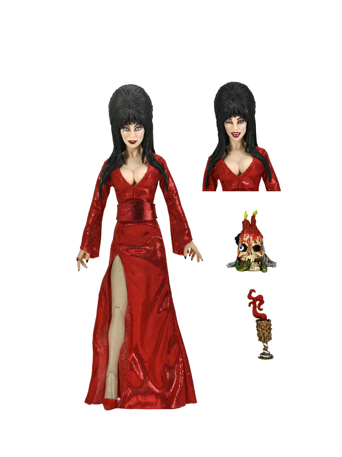 Elvira Red Fright & Boo Clothed Figurine