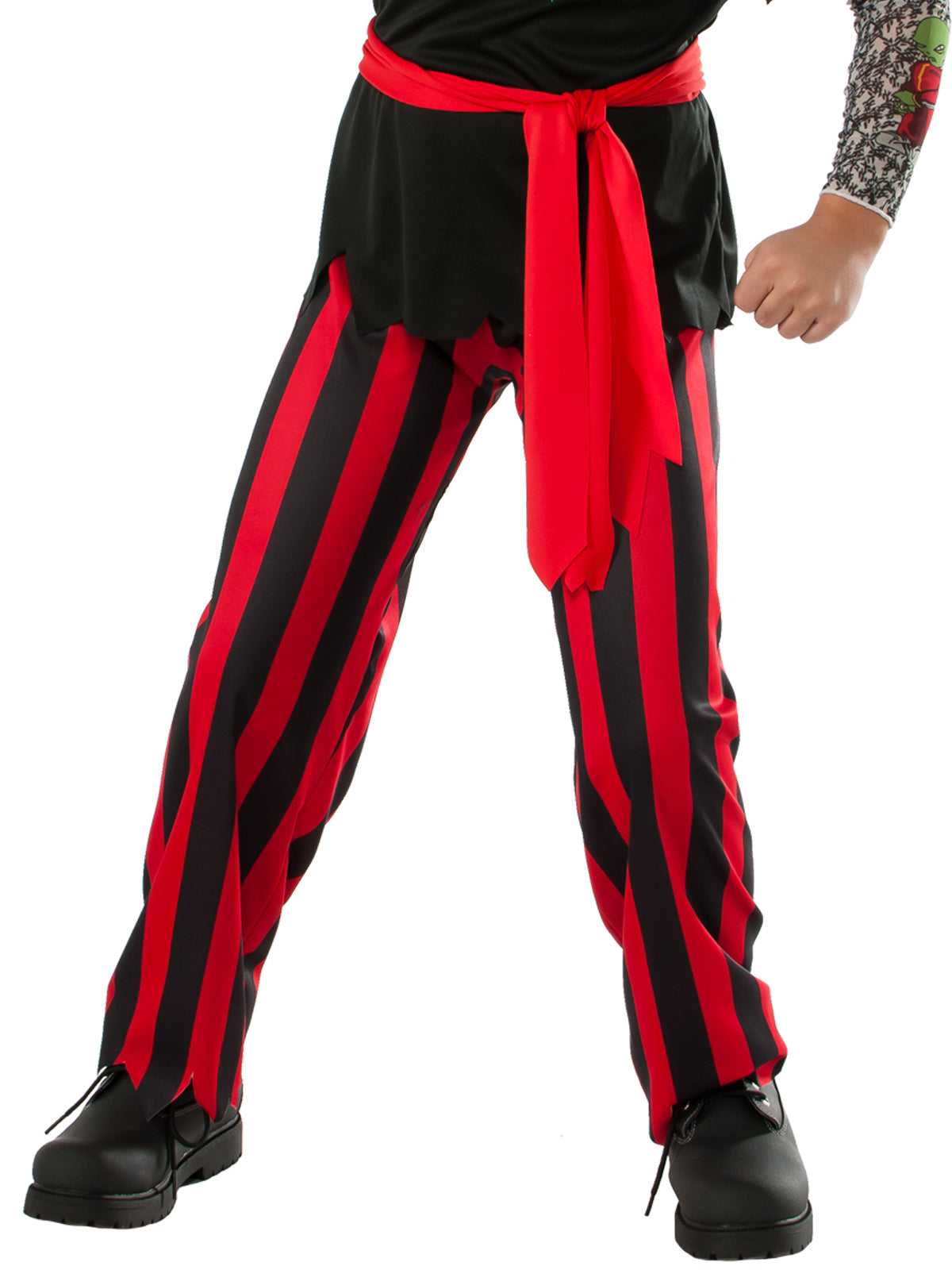 Pirate Costume for Kids with Tattoo Sleeves Shirt Pants Sash Headscarf