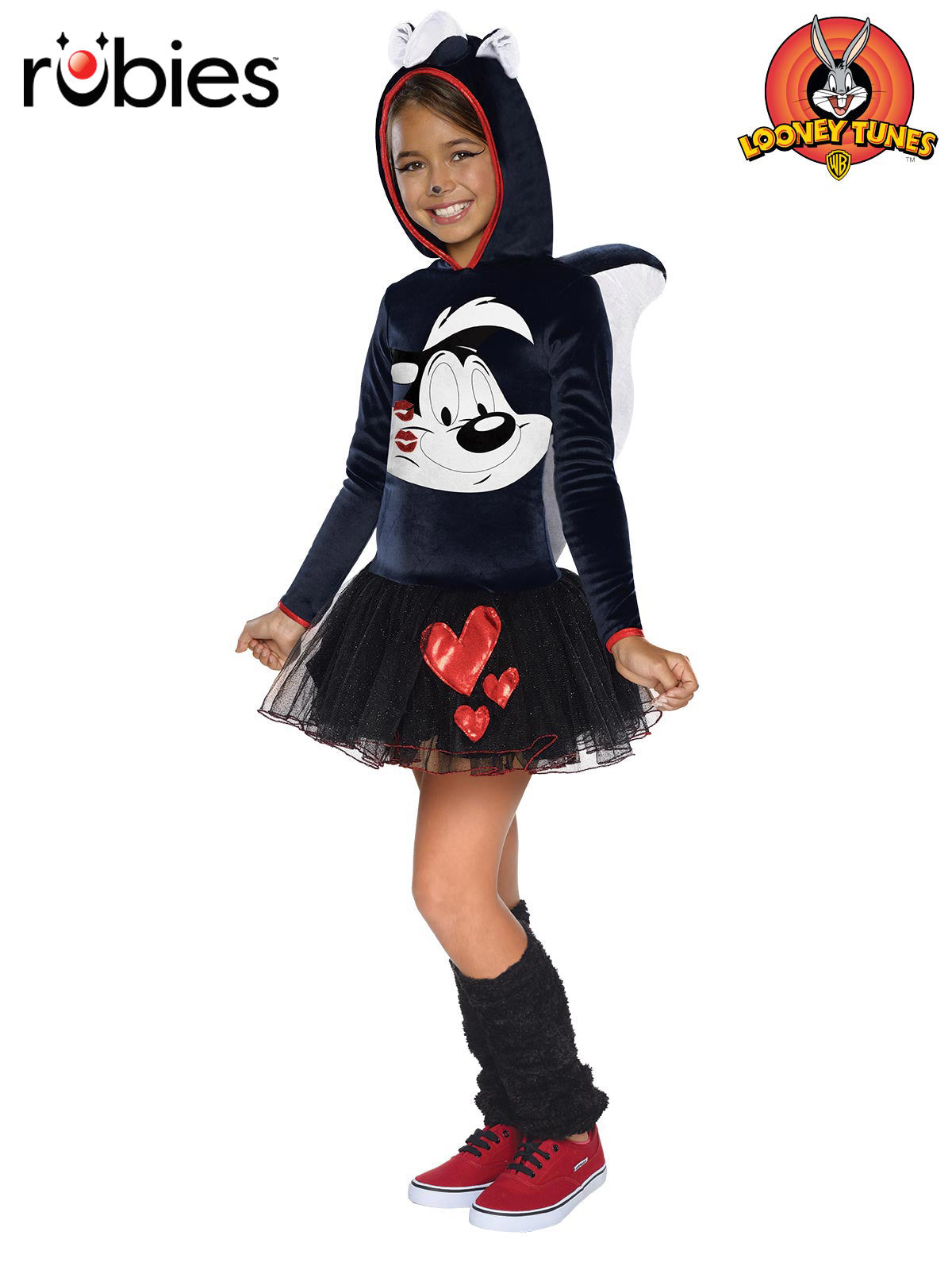 Pepe Le Pew Hooded Tutu Dress Costume for Kids