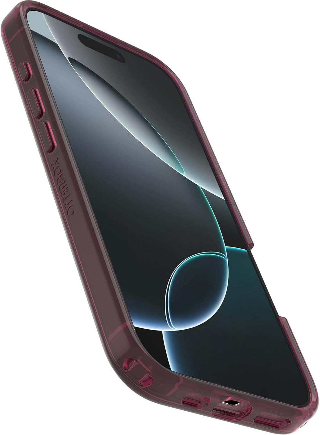 OtterBox Symmetry Series Clear MagSafe Case iPhone 16 Pro Shockproof Red