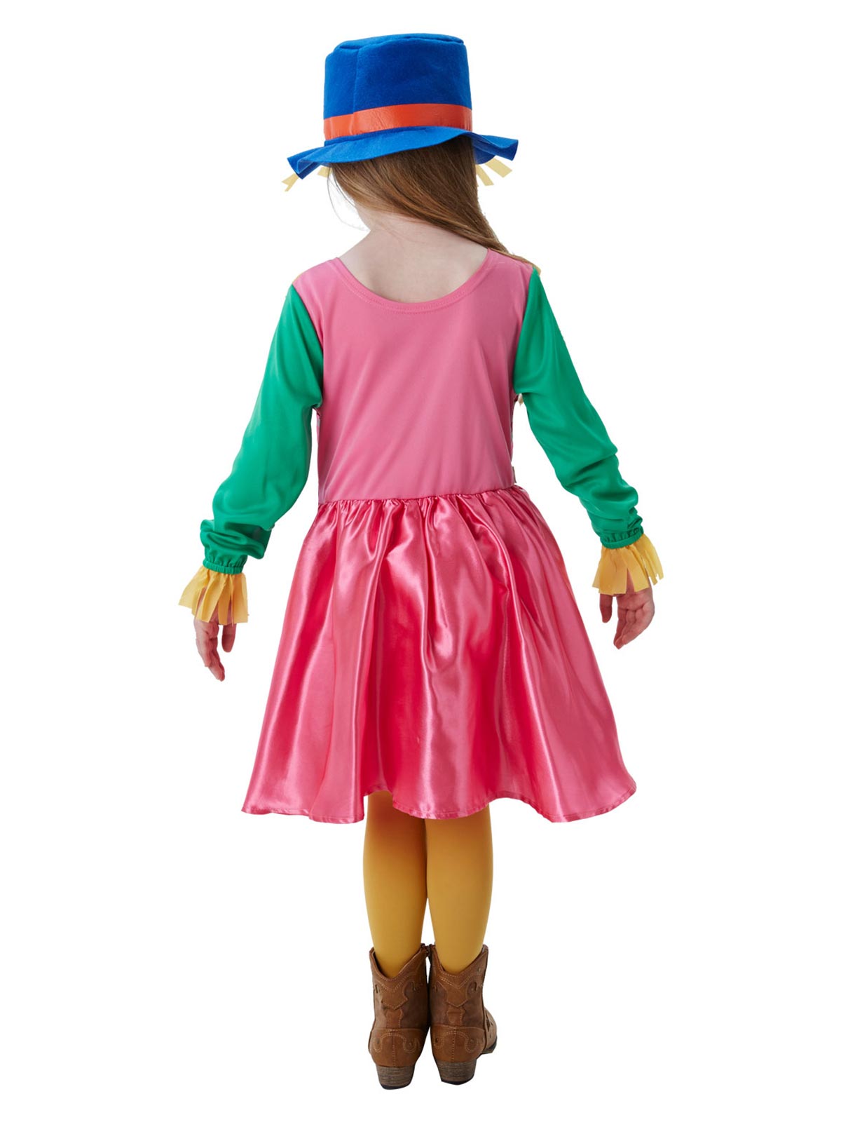 Rubie's Scarecrow Girls Costume with Dress, Neckerchief and Hat, Colour
