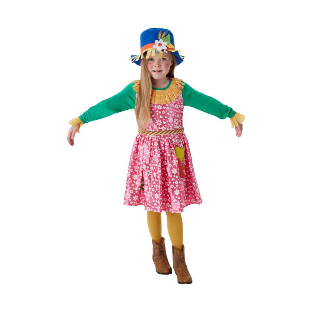 Rubie's Scarecrow Girls Costume with Dress, Neckerchief and Hat, Colour