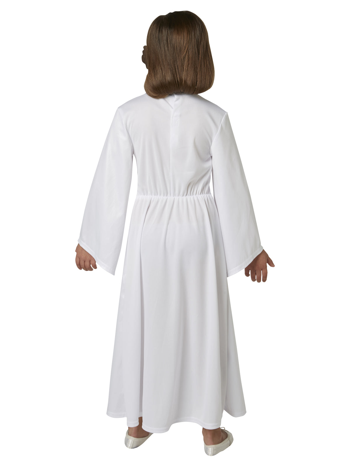 Princess Leia Costume Child Deluxe Star Wars Fancy Dress with Belt and Wig - White