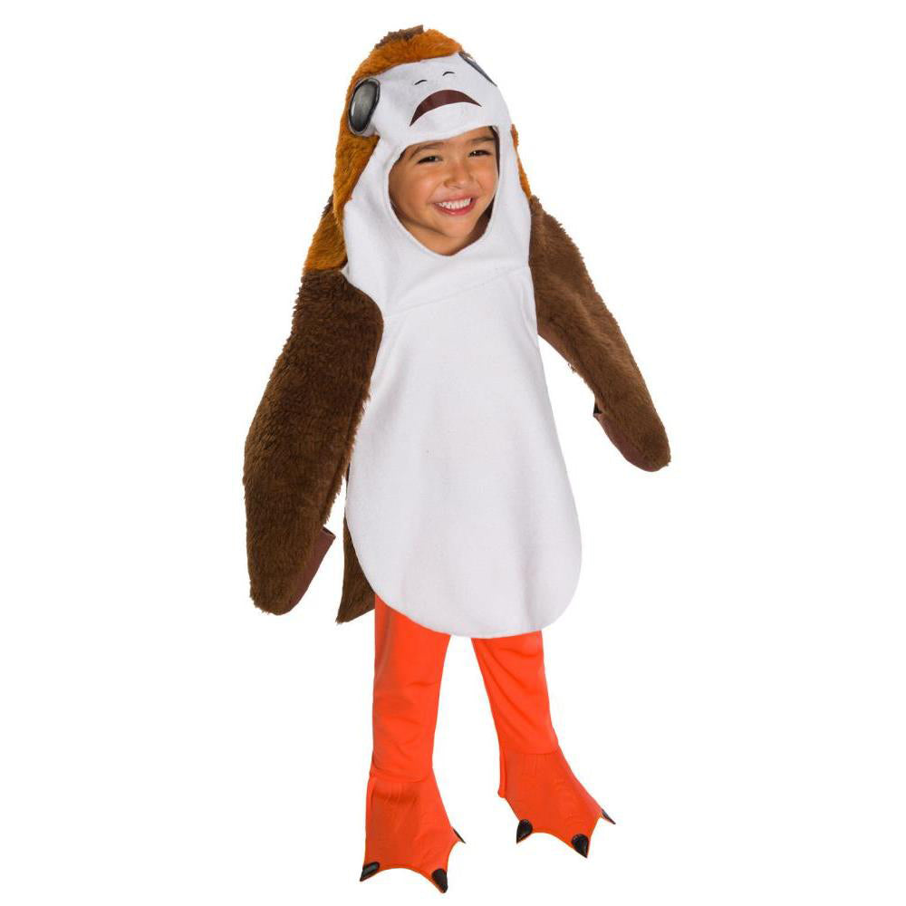 Porg Kids Deluxe Costume Tunic with Hood and Foot Covers