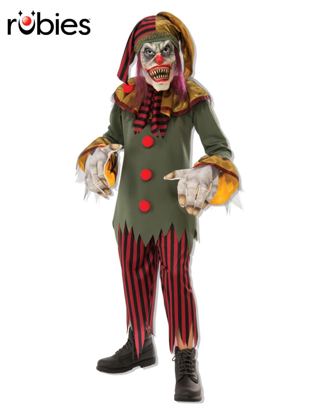 Crazy Clown Costume Child