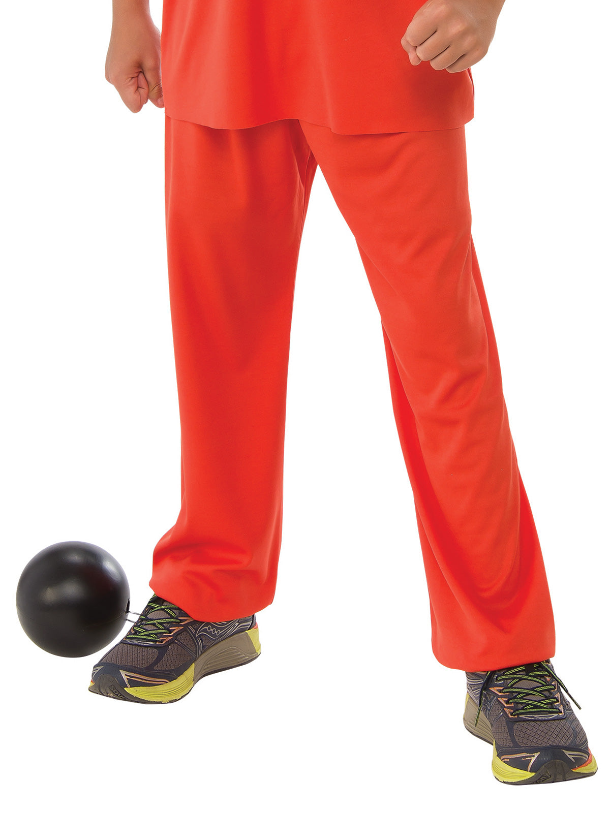 Inmate 101 Costume for Kids with Orange Top and Elastic Waist Pants