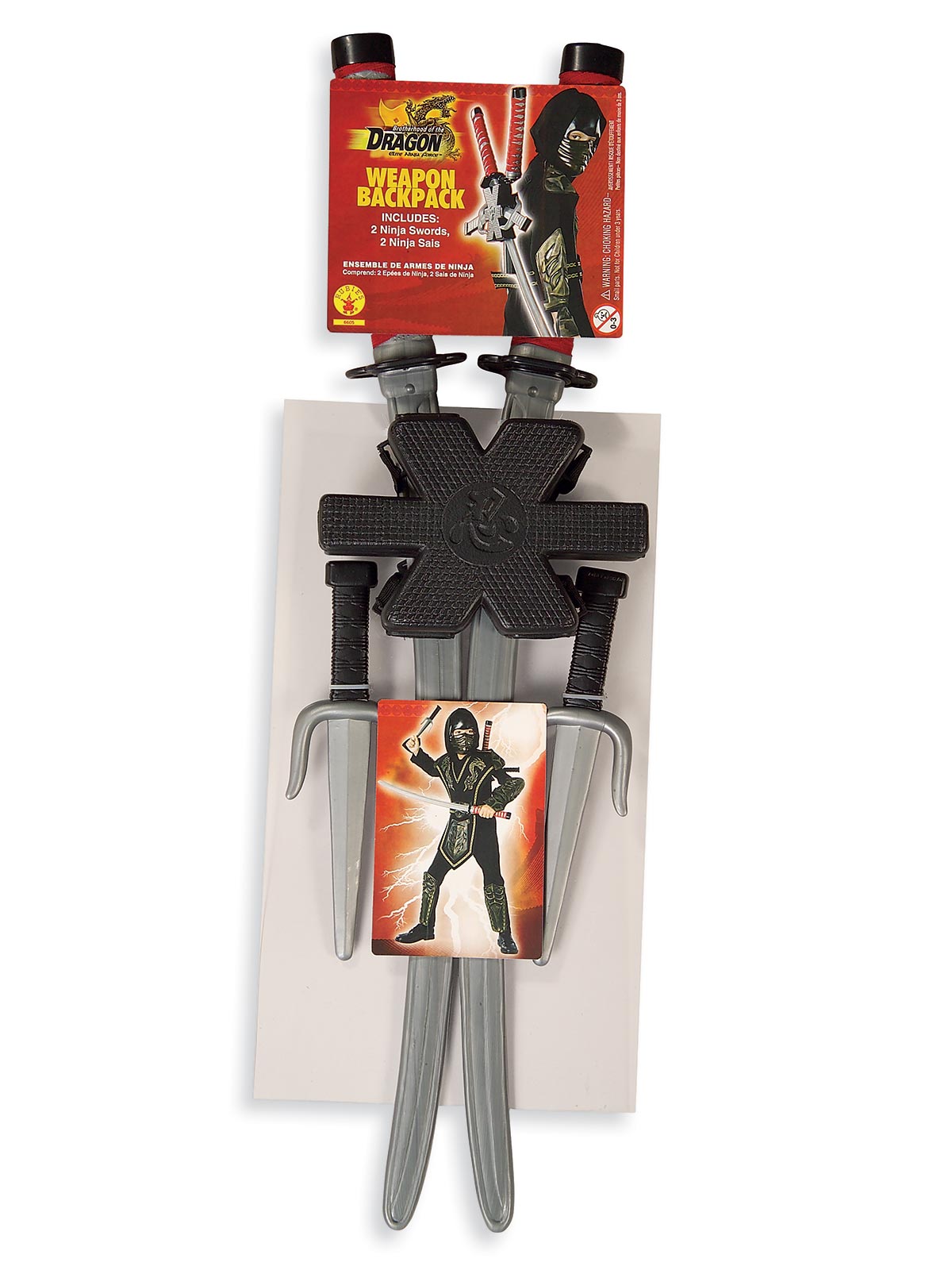 Rubie's Ninja Weapon Set for Kids – Swords Daggers and Backpack Colour