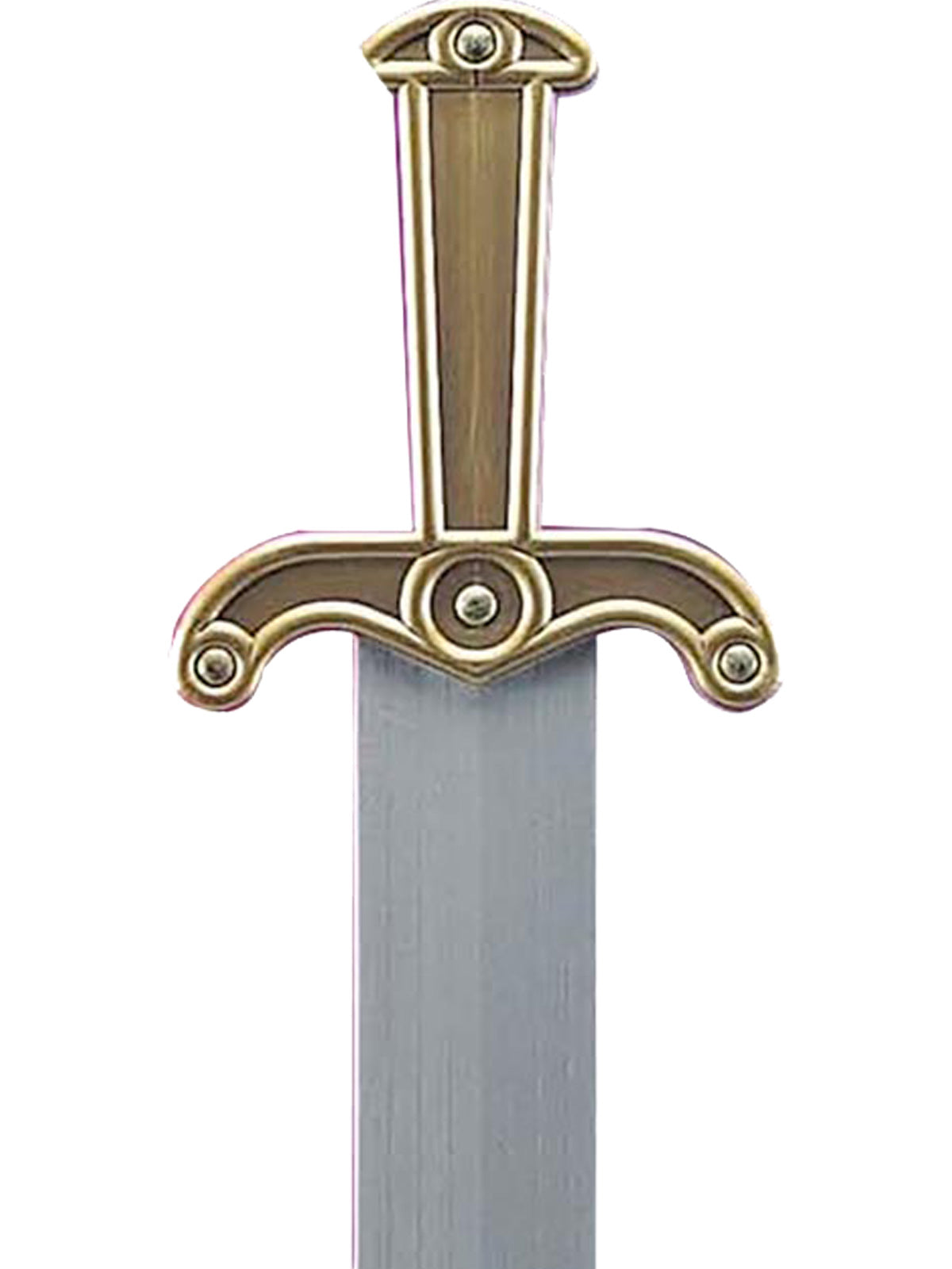Roman Sword for Kids and Adults Gladiator Costume Weapon Accessory Prop - Silver