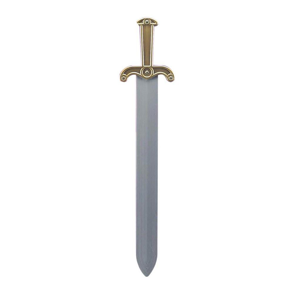Roman Sword for Kids and Adults Gladiator Costume Weapon Accessory Prop - Silver