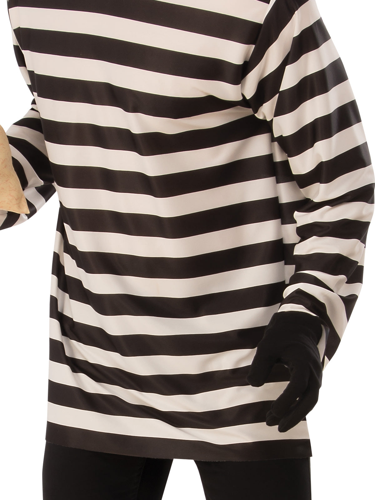 Burglar Costume Adult Official Rubies Striped Top with Mask Gloves and Money Bag