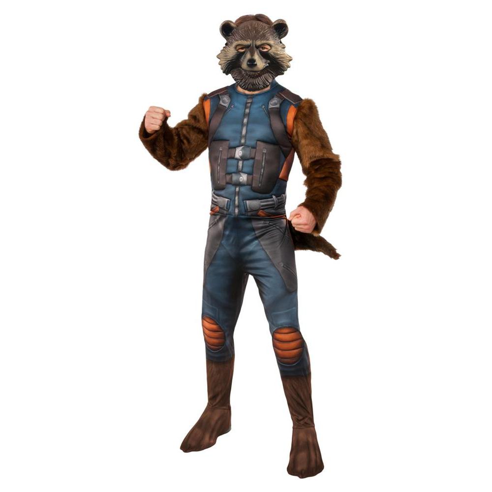 Rocket Raccoon Deluxe Adult Costume for Halloween Cosplay with Mask