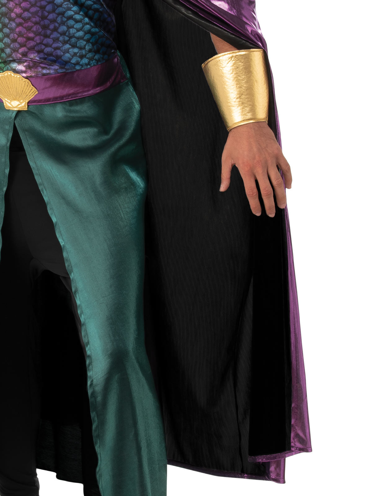 King Neptune Costume with Cape, Headpiece and Gauntlets for Adult