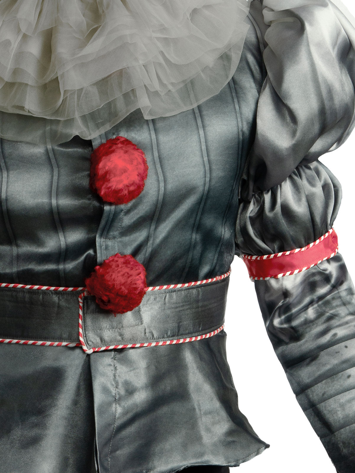 Pennywise IT Chapter 2 Deluxe Costume with Mask and Collar for Halloween
