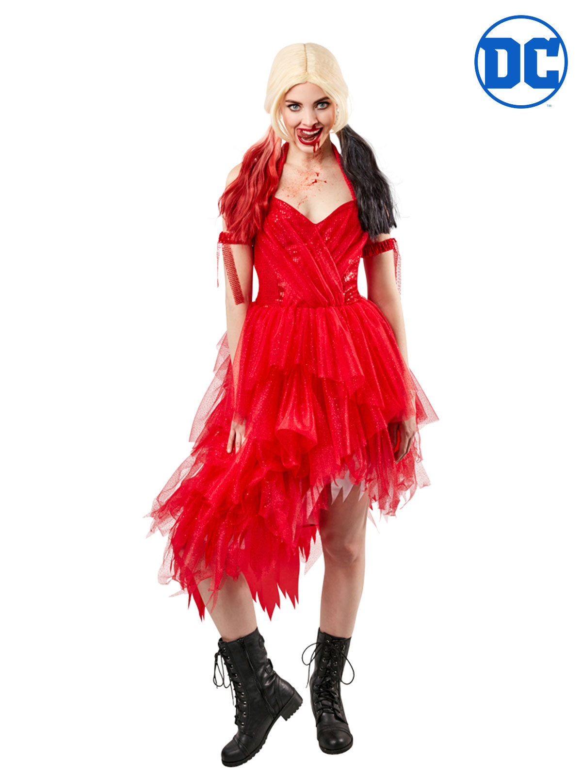 Harley Quinn Red Dress Adult Costume Suicide Squad 2 Inspired Outfit