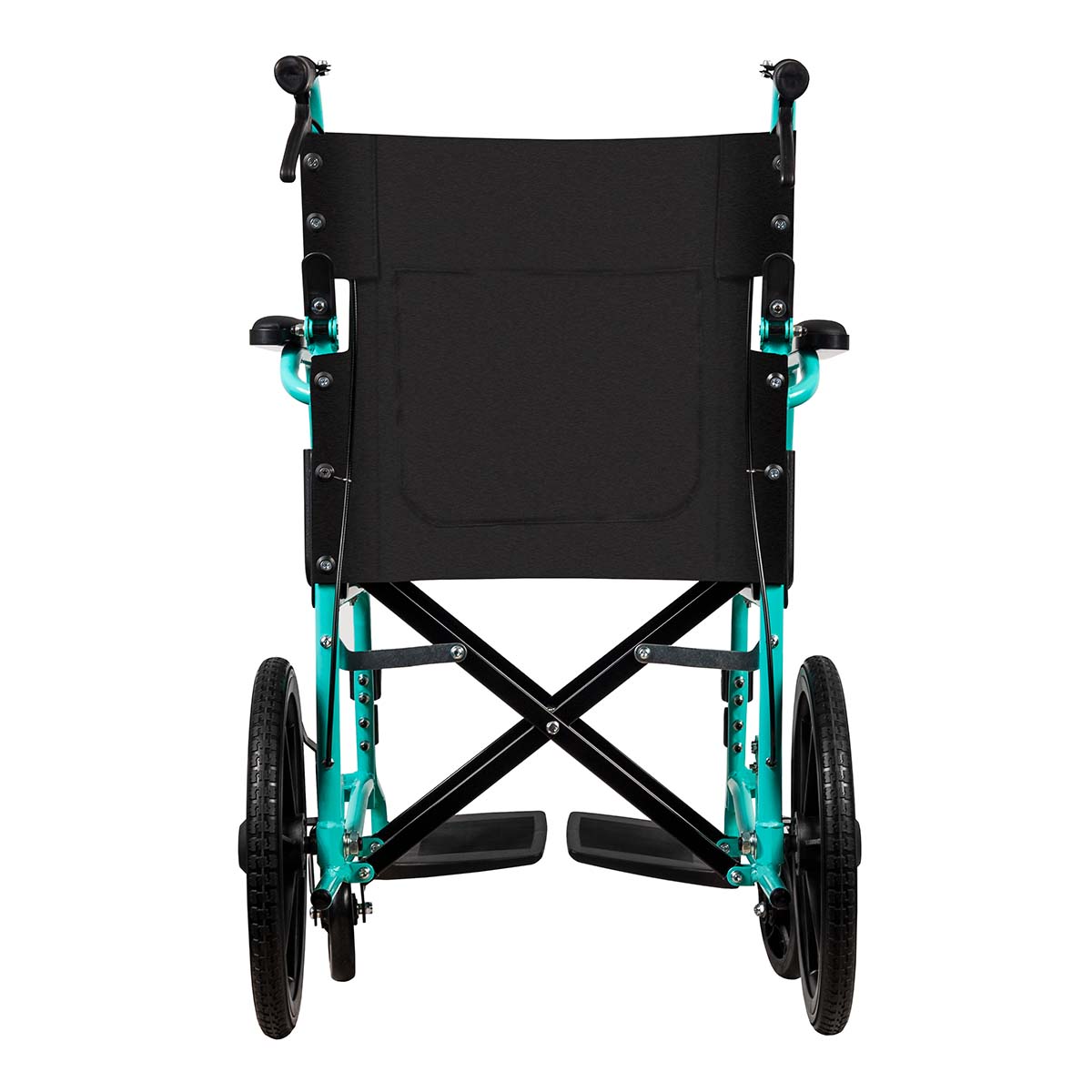 Classic Transit Wheelchair - Aqua/ Black