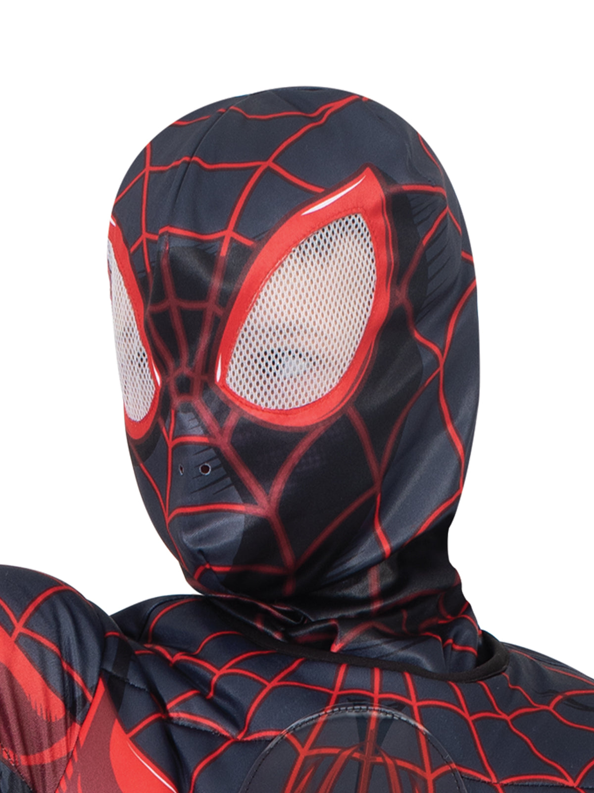 Miles Morales Deluxe Costume Child Spider-Man Suit with Muscles and Mask