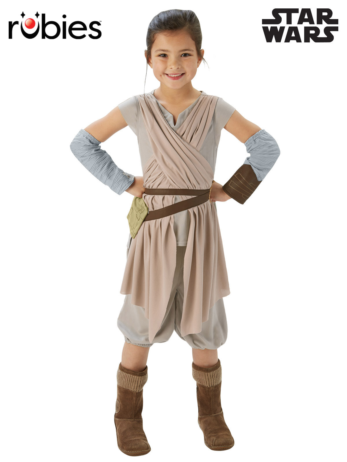 Rey Deluxe Star Wars Costume for Girls Jedi Book Week Outfit with Accessories