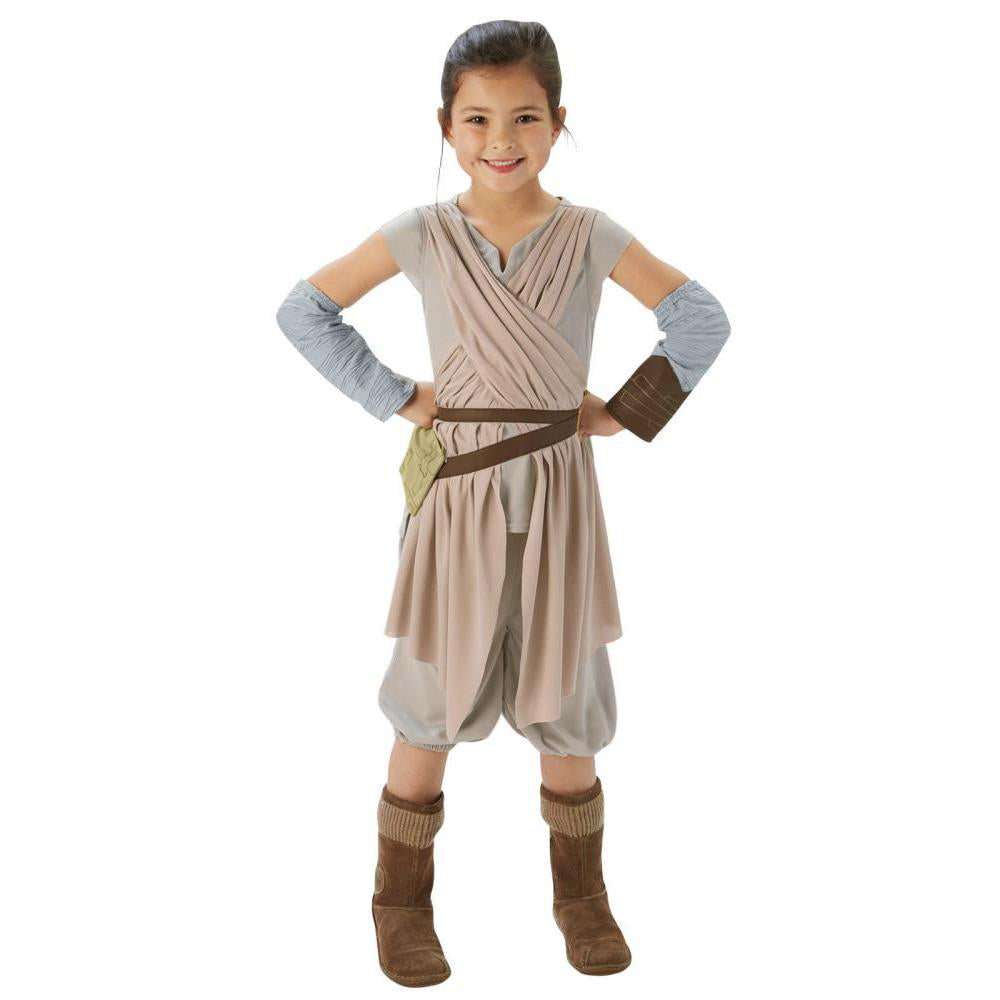 Rey Deluxe Star Wars Costume for Girls Jedi Book Week Outfit with Accessories