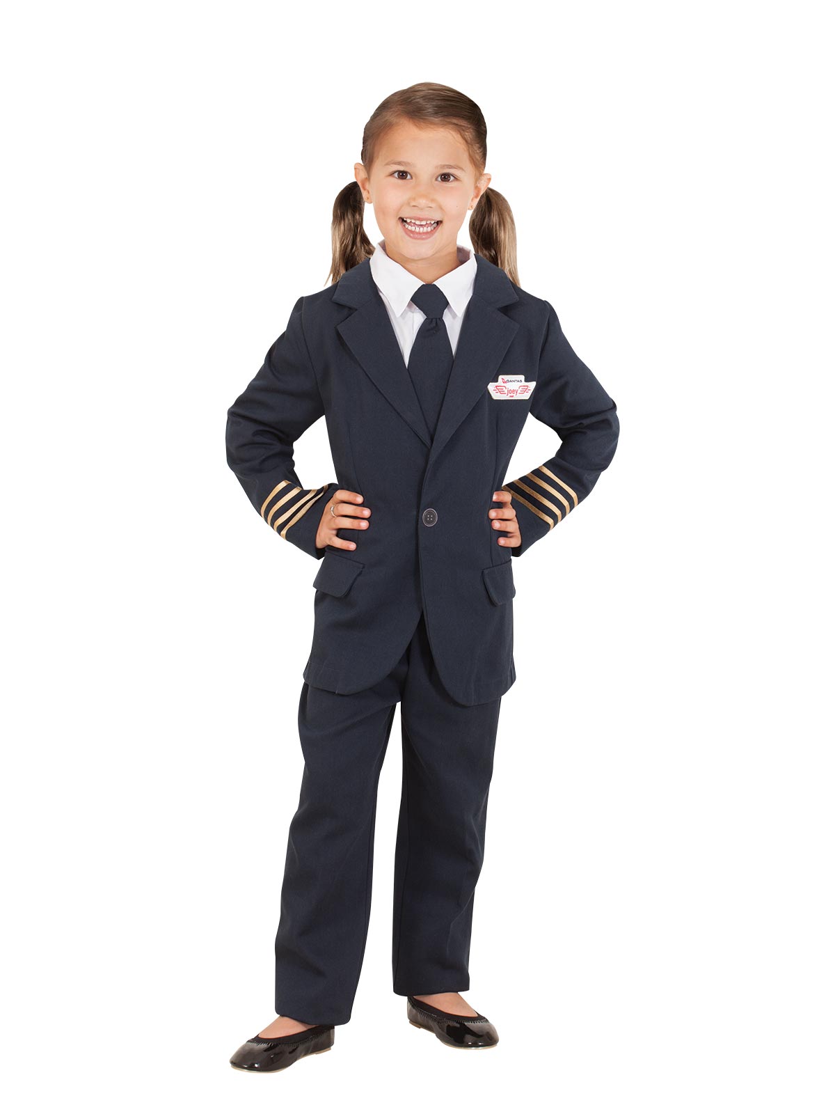 Qantas Pilot Costume Child Captain Uniform with Jacket, Pants and Tie