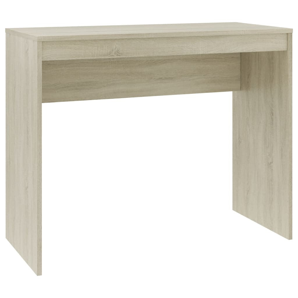 Desk Home Office Study Table Console Compact Engineered Wood Sonoma Oak
