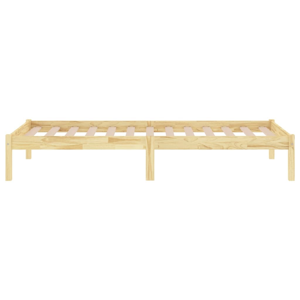 Bed Frame without Mattress 90x190cm Single Solid Pinewood Bedstead Frame