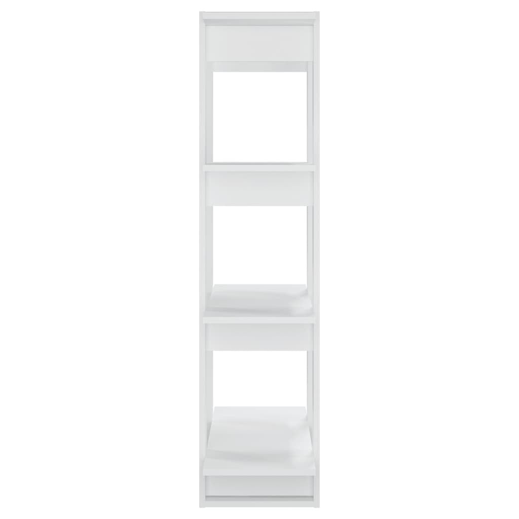 Book Cabinet Room Divider Storage Bookshelf Tall Unit Engineered Wood White