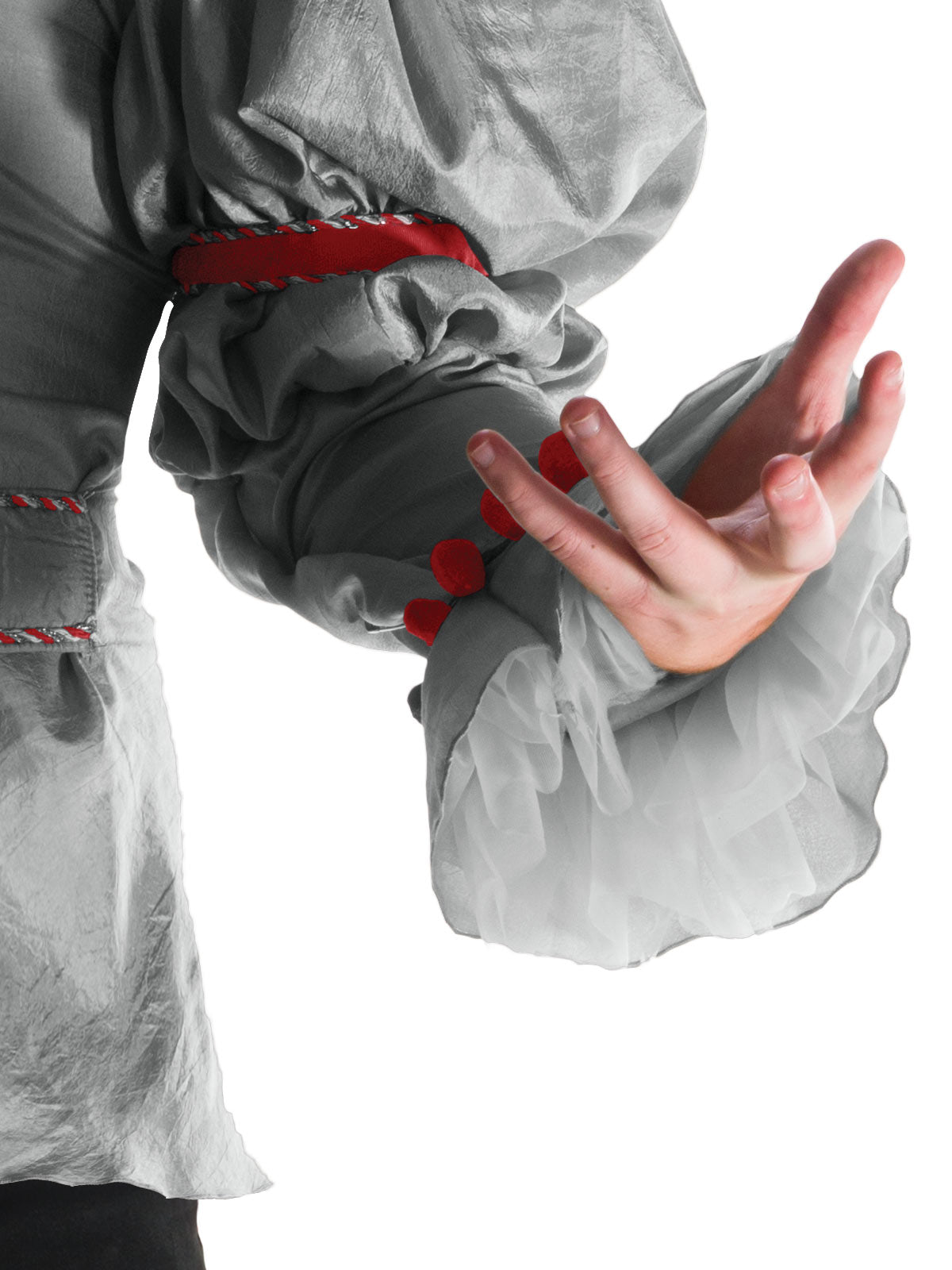 Pennywise IT Deluxe Clown Costume with Mask and Collar for Halloween