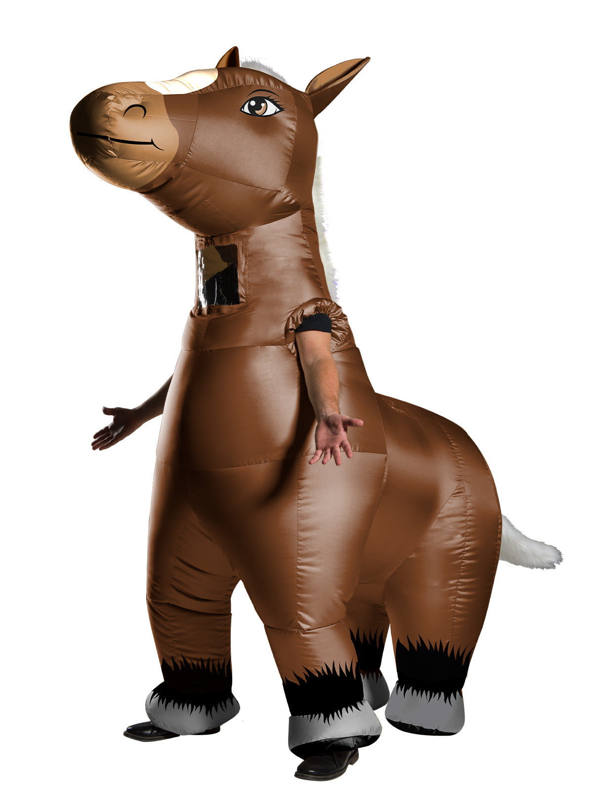 Mr Horsey Inflatable Horse Costume Adult Full Body Suit with Fan