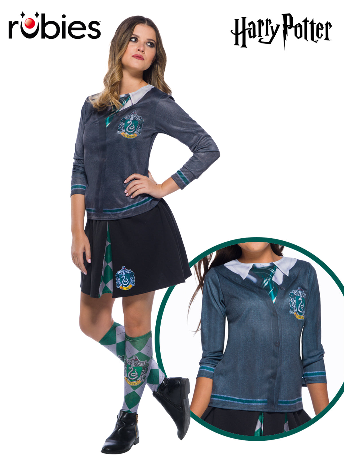 Slytherin Costume Top Adult