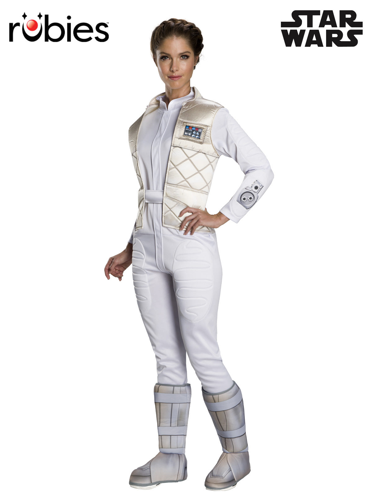 Princess Leia Hoth Costume Printed Jumpsuit for Adults
