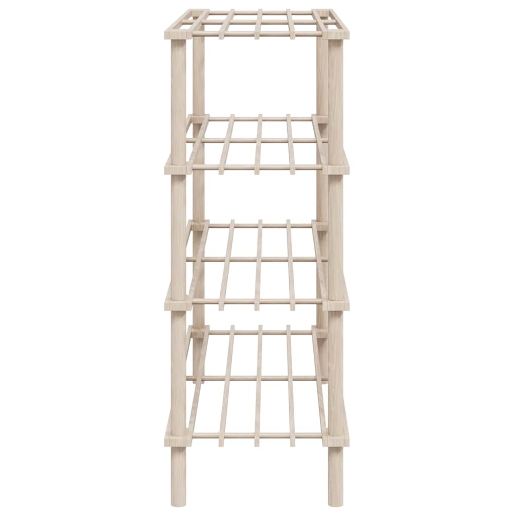 4-Tier Shoe Racks 2 pcs Solid Fir Wood