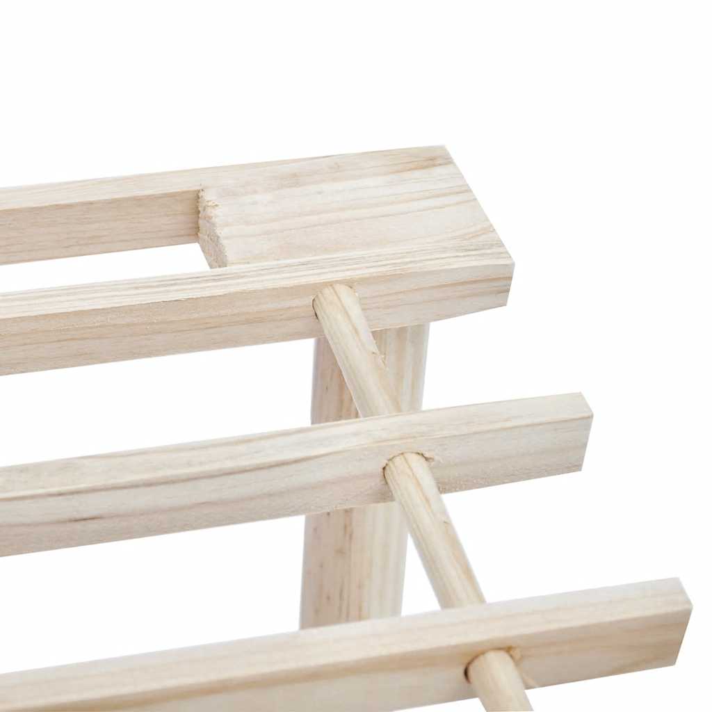 4-Tier Shoe Racks 2 pcs Solid Fir Wood