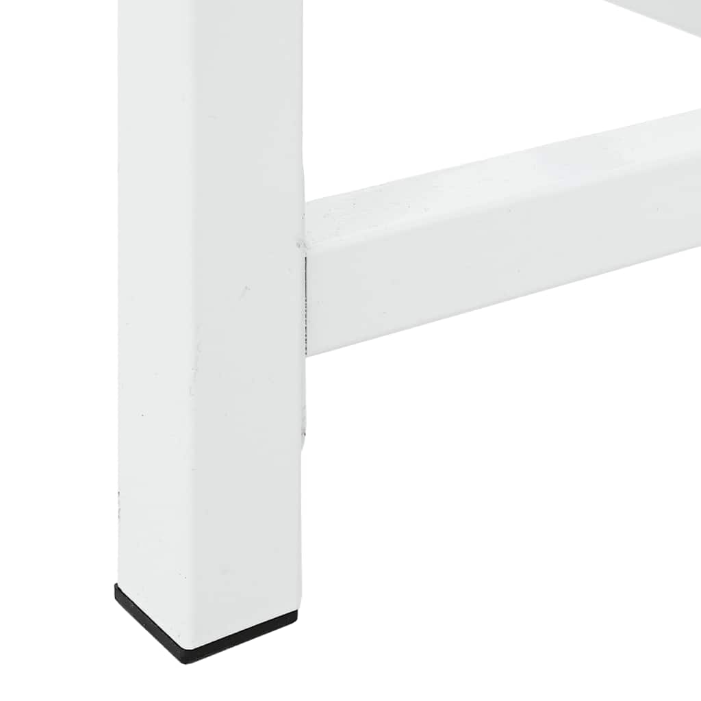 Washing Machine Pedestal with Pull-Out Shelf White