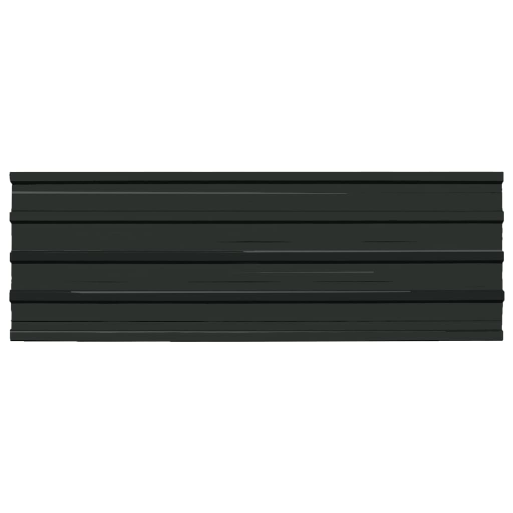 Roof Panels 12 pcs Galvanised Steel Anthracite